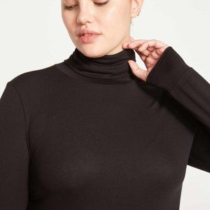 Universal Standard Foundation Turtleneck - Black Size M (18-20)